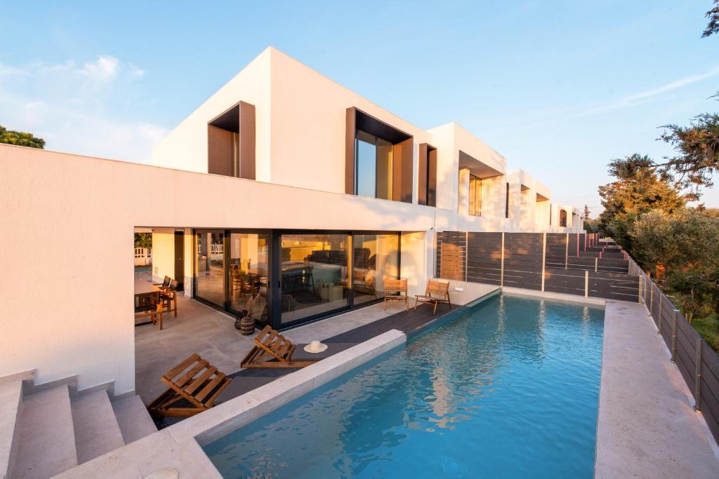 Serene seafront villas